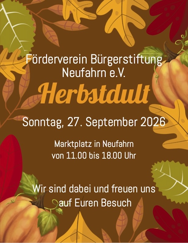 Herbstdult in Neufahrn - 27. September 2026
